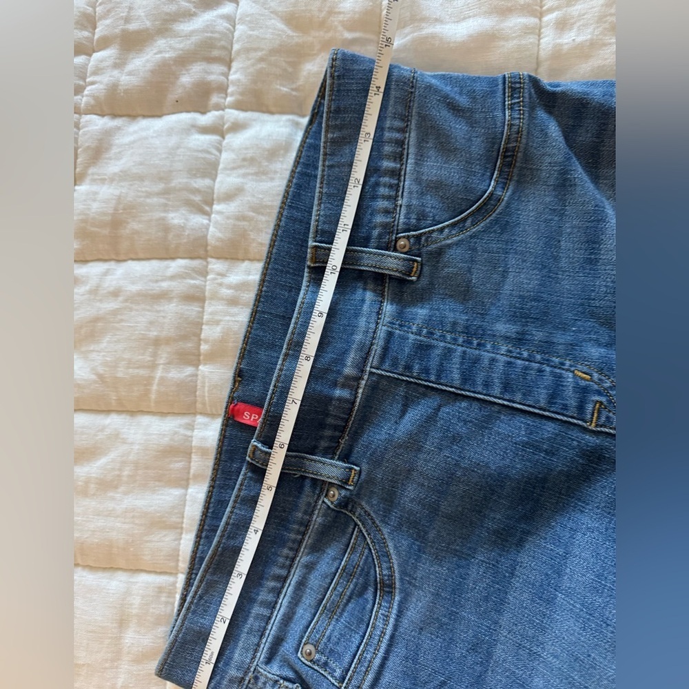 Spanx l Seamed Front Wide Leg Jean l M - Picture 11 of 12